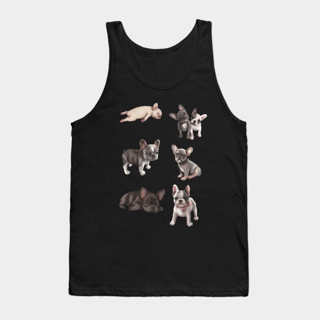 Frenchie puppies Tank Top by ArtInPi